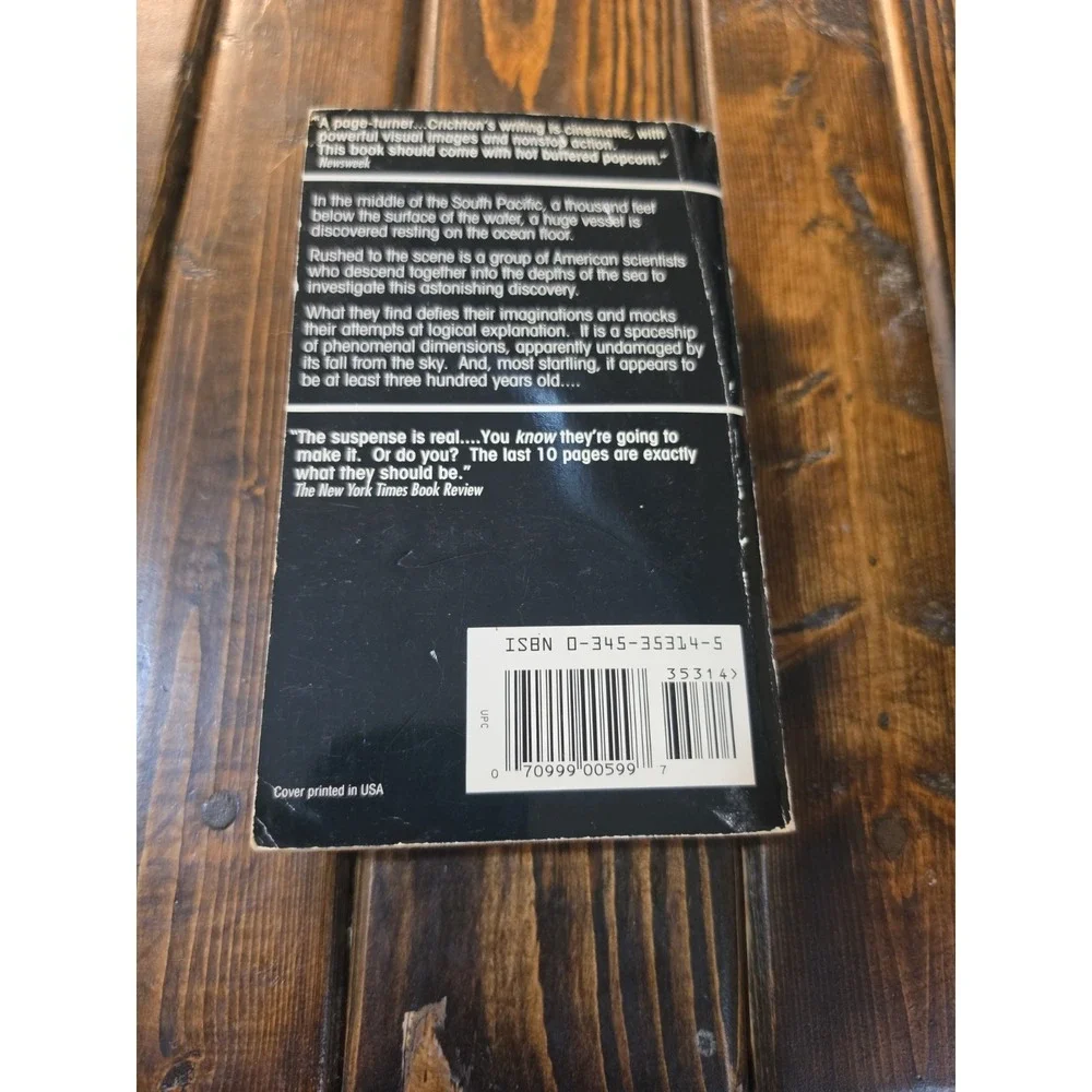 Sphere‎ Michael Crichton Paperback 1987